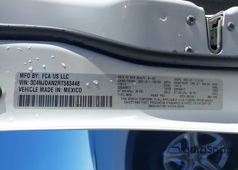 2024 Jeep Compass Sport 4X4 from USA, damaged, VIN 3C4NJDAN2RT583448